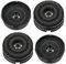 SPARES2GO Filtro al carbone compatibile con elica ERA-STD-80 ELITE 14 ERA GR cappa aspirante (confezione da 4)