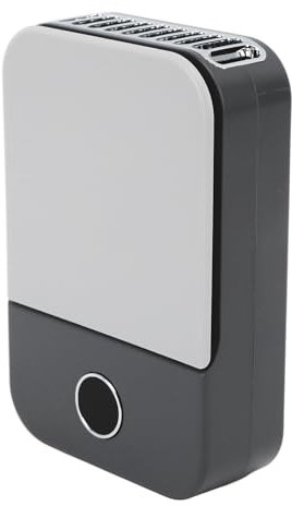 Ventilador de Cuello Portátil, Mini Ventilador de Cuello Colgante con Cordón Ajustable USB Recargable Silencioso Ventilador Personal Portátil de 3 Velocidades de Viento (Negro)