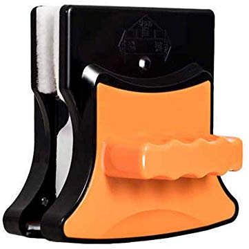 Double-Sided Magnetic Glass Wiper Cleaner for Double Glazing, Magnetic Window Cleaning, Wiper Glass Cleaning Tool Brush Uses Windows, Fish Tanks, Skylights, Patio Doors, Bedroom Windows,