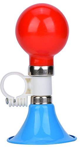 Fahrradklingel, Metall Gummi Laut Kinder Fahrradhupe Warnalarm Hupe Fahrradklingel Hupe Glocke Ball Trompete Alarm Zubehör(Blau)