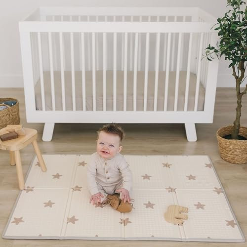 Bubba Bear Babymatte Kindermatte Baby Spielmatte 200x150x1cm, Wendefähige und ungiftige Dicke Faltbare wasserdichte Schaumstoff Kinderteppich, Krabbelmatte Spiel-Teppich Bodenmatte Kinder-Matte Baby