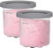2er-Pack Behälter für Ninja CREAMi Eismaschine NC300EU, Becher Tubs Zubehör für Ninja Eismaschine Creamy Cremi Cream Eis NC300EU NC300 NC301 NC299AMZ Serie Ice Cream Maker mit Deckel, BPA-frei