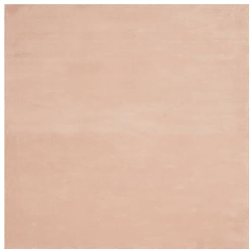 vidaXL Teppich HUARTE Kurzflor Weich und Waschbar Blassrosa 200x200 cm