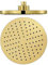 Soffione doccia a pioggia Soffioni doccia rotondi dorati Soffione doccia a pioggia grande in ABS Soffione doccia fisso ad alta pressione, filettatura universale G1/2, oro titanio