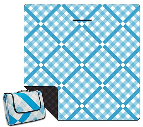 ONCCI Couverture de Pique-Nique imperméable XXL - Tapis de Plage sans Sable - Couverture de Pique-Nique - Couverture de Camping Pliable et Lavable - pour Pique-Nique, Plage, Camping - 200 x 200 cm