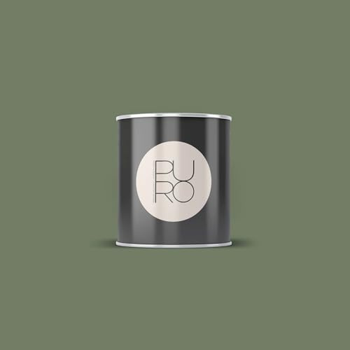 BRICOFLOR Wandfarbe olivgrün matt für Innenbereich in 1, 2,5 und 5 l Gebinden ideal für Wohnzimmer und Büro Design Farbe dunkel