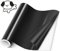 Romon Vinile Adesivo Nero Lucido, 30.5 x 244 cm Termovinile Vinile Termoadesivo, Pellicola Adesiva Bianca, Silhouette Cameo per Regali Fai Da Te, Tazza, Finestra, Ceramica, Plastica