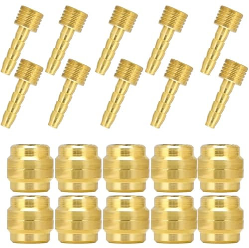10 Satz Olive und Insert Pin für Bremsleitung Hydraulisch, Oliven und Steckereinsatz, Hydraulischer Scheibenbremsschlauch Olive Einsatz, Fahrradschlauch Oliveneinsatz (für magura)