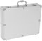 AUTSUPPL Toolbox Carrying Case Mini Storage Bins Laptop Case Tools Case Hard Attache Case Clipper Case Shockproof Storage Case Suitcase Tool Case Mini Briefcase Breffe Case Flannel Silver