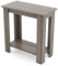 COSTWAY 2-Tier Sofa Side Table, Modern Slim Nightstand with Storage Shelf, Compact Rectangular Wooden Bedside End Table for Small Spaces, Living Room and Bedroom (Grey)