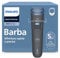 Philips Bartschneider 3000er-Serie – selbstschärfende Klingen mit abgerundeten Spitzen, 20 Längeneinstellungen, Lift&Trim-Kamm, 100% wasserdicht, Akkuanzeige, USB-Ladegerät, Modell BT3619/15