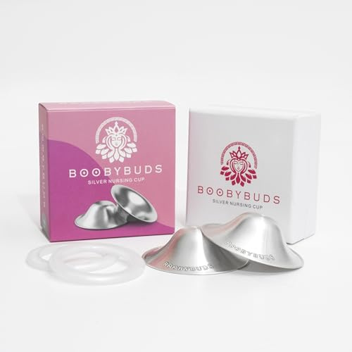 The Original Silver Nursing Cups for Breastfeeding Mothers – 999 Silver Breastfeeding Cups & Nipple Covers – Universal Fit – Nickel Free