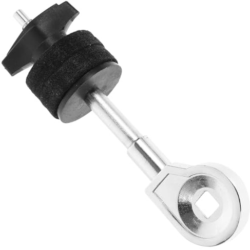 Beckenstapler Aufsatz für Schlagzeug aus Metall in Silber | Schockabsorption, Pufferfunktion, Fester Sitz, Einfache Montage, Hardware für Beckenstapler