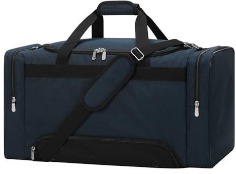 LONALIA 54L Sporttasche Reisetasche mit Schuhfach - Trainingstasche Herren Groß, Fitness Tasche für Sport Reise Fußball (Marineblau)