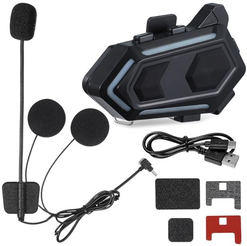 TOPBATHY Wireless Headphones Universal Motorcycle Wireless Headset 1000mah with Large Capacity Battery for Motorbike Helmet, for Back to School Riding and Outdoor Use