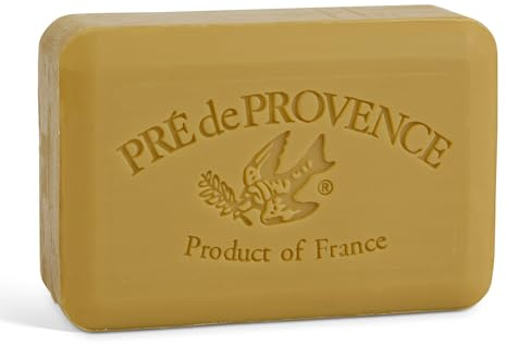 Pre de Provence Artisanal Soap Bar, Enriched with Organic Shea Butter, Natural French Skincare, Quad Milled for Rich Smooth Lather, 8.8 Ounce, Verbena