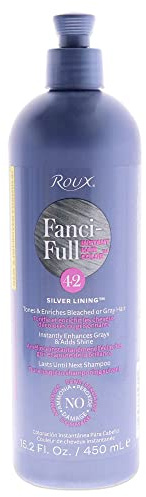 Roux, Fanci-Full Instant Hair Color Rinse, 42 Silver Lining ,Temporarily Evens Tones, Blends Away Gray, 15.2 Oz