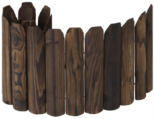 VegTrug Borde de Madera Flexible de 30 x 100 cm, Color marrón Oscuro