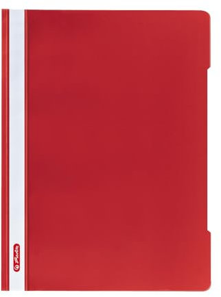Herlitz Schnellhefter quality A4, Kunststoff, rot, 10 Stück