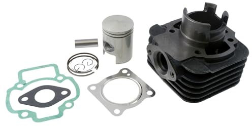 2EXTREME Zylinder + Kolben 50ccm kompatibel für Piaggio Sfera NSL, Zip SSL, NRG 50 Power DT AC, VESPA LX 50, Sfera RST, DERBI Boulevard 50, Liberty 50 2T, TPH X Typhoon X 50, Fly 50, ET2, NRG 50 mc2