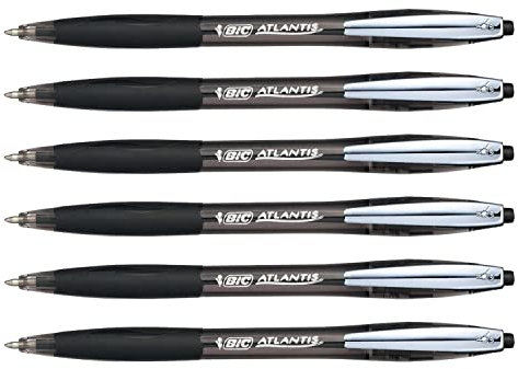 BIC 902133 - Bic Atlantis Premium Retractable 1.0mm Blk 902133 - (PK12)