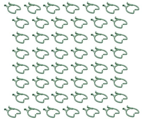 F'Air West GmbH Pflanzenclips 50 Stück, Pflanzenringe, Pflanzenbinder, Pflanzenhalter