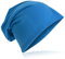 Miobo Slouch Beanie Mütze, Long, Unifarbe, Herren Damen, Lichtblau