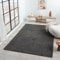 VIMODA Prime Shaggy Hochflor Langflor Teppich Einfarbig Modern Anthrazit Dunkelgrau, Maße:160x220 cm