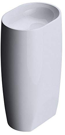 Durovin Oval Bathroom Basin Sink Free Standing Pedestal Stone Standalone Art New (Basin Only) 530x380x880mm (WxDxH)