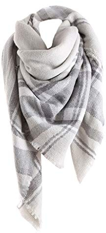 Bakicey Femme écharpe étole Fille châle Foulard, Pashmina Echarpe a Carreaux Laine Mode Etole Plaid Foulards Oversize Shawl Cardigan Cachemire Chaud Automne Hiver Manteau Tricot Ponchos et Capes