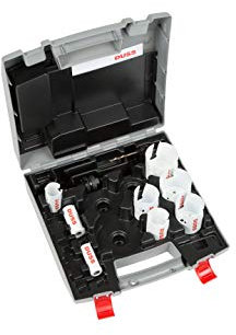 DUSS LHSetEAN Hartmetall Lochsägen Set, 8-tlg. (universeller Einsatz, Ø 22,29,35,44,51,57,65,68 mm)