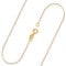 EDELIND Goldkette Damen 585 Echtgold - Ankerkette 0.8 mm Gelbgold 40cm - Feine Halskette mit Geschenkbox