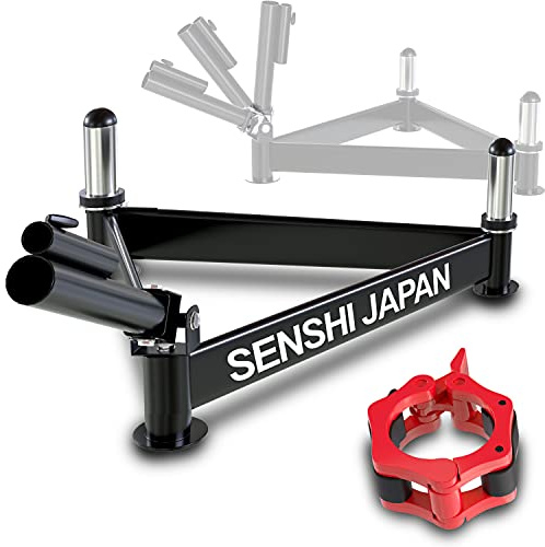 Senshi Japan Base triangolare per mine, resiste fino a 500 kg, in acciaio rinforzato resistente, barra a T, piastra per mine, gamma di movimento senza limiti, versatile, multitasking