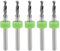 sourcing map PCB Drill Bits 2.5mm Tungsten Carbide Rotary Tool Jewelry CNC Engraving Print Circuit Board Micro Drill Bits 1/8 Inch Shank 5 Pcs