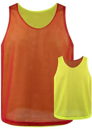 TopTie Reversible Trainingswesten Zweiseitige Sportweste Fußballtrikot, Pinnies für Fußballmannschaft für Erwachsene und Kinder