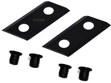 2 X Wendemesser kompatibel mit Scheppach GS 45 / GSH 3400-20K Häcksler Gartenhäcksler