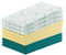 AmeliaHome 9er Set Geschirrtücher Baumwolle Küchentücher 50x70 cm Blätter Muster Letty Türkis Gelb