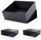 JiaWei Geschenkbox 3 Stück, 28x28x10.5 cm Geschenkkarton mit Magnetisch Deckel, Grußkarten & Geschenkverpackung Seidenpapier - Schwarz