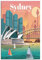 Sydney Australia Vintage Reiseposter Gemälde Poster Modern Geschenk Schlafzimmer Deko