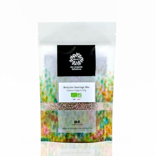 MY ORGANIC INFUSION - Bruyère Sauvage Bio En Fleurs Entières - Pour Tisanes Et Infusions - Pour Recettes Maisons - Sélection De Premier Choix - Calluna Vulgaris - 50 g