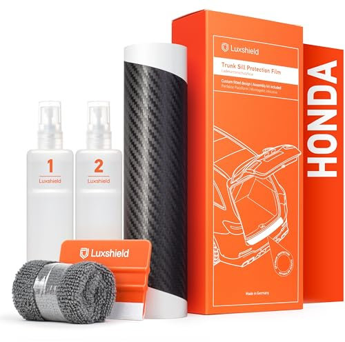 Luxshield Ladekantenschutz Folie für Honda HR-V 3 (III) RV I 2021-2025 - Stoßstangenschutz, Kratzschutz, Lackschutzfolie - Carbon Schwarz