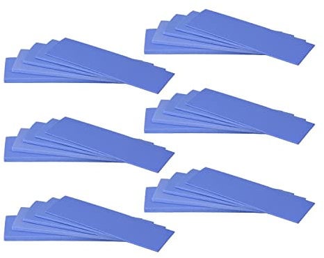 HASAYAKI 30 Pack Wärmeleitpads, 20 x 67 mm x 5 Dicke 0,5 | 1 | 1,5 | 2 | 3 mm, Wärmeleitfähigkeit 2,0 W/m.k, selbstklebend & weich, ideal zum Reparieren und Kühlen von Elektronik