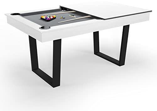 Billar Convertible 206 x 116 cm - SOKKER - Horizon, Blanco