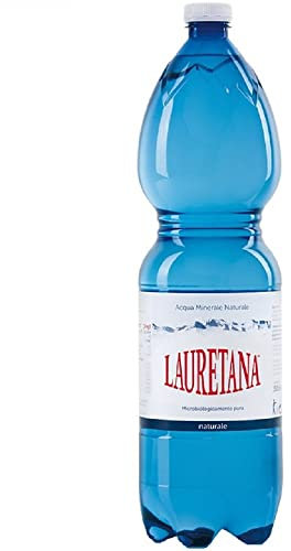 Pellet A Casa Tua Acqua Minerale Naturale Lauretana, Bottiglie di Acqua da 1, 5x6 litri in PET 100% Riciclabile-Vari formati (15 casse-90 bottiglie)
