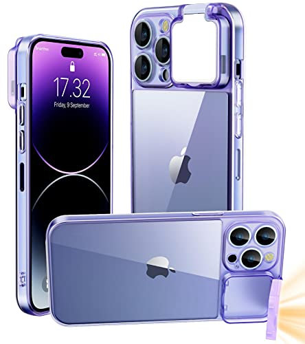 CEXHG with LED Selfie Light for iPhone 13 Pro Max Case Light up case Rechargeable Compatible-Live-Makeup-TIK Tok-Video- Selfie Illuminate for Women (Purple, for iPhone 13 Pro Max 6.7 inch)