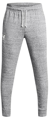 Under Armour Men's Rival Terry Joggers, (011) Mod Gray Light Heather / / Onyx White, Medium