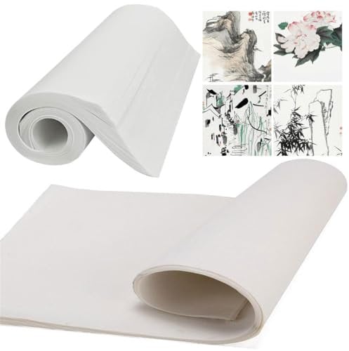 120 Blatt Chinesische Sumi Papier,Chinesische Kalligraphie Papier,Reispapier Xuan Papier,Sumi Papier,rice paper für Anfänger und Liebhaber der Chinesischen Kalligrafie und Malerei 38 * 27cm