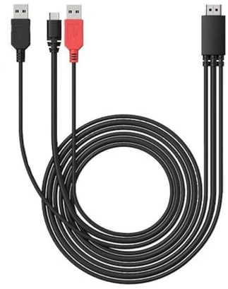 Spaseeba 3-in-1 Cable for xppen Drawing Tablet Monitor | Creative Pen Display Cable Only for Artist 12 Pro/13.3(Pro)/15.6(Pro), Artist 13.3 Pro V2/15.6 Pro V2