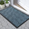 Yimobra Door Mat Outdoor Entrance, Heavy Duty Durable Front Welcome matt for Outside Home Entry, Doormat for Back Patio Floor Porch Garage Office, Low Profile, Easy Clean, 43x75 cm, Mix Blue