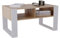 CraftPAK Wohnzimmer Tisch für Couch aus hochwertigem Holzwerkstoff, moderner Couchtisch mit zusätzlicher Ablagefläche, Sofatisch für Wohnzimmer, Couchtisch weiß